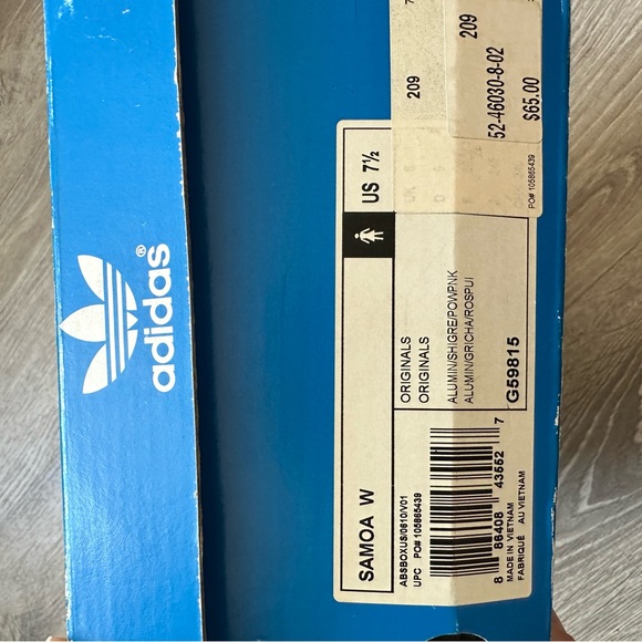 Lightly worn Women’s Adidas Samoa. Pink & grey. Kept in original box. - Picture 6 of 6